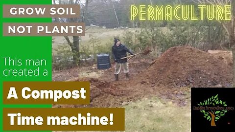 I created a compost time machine for my permaculture food forest