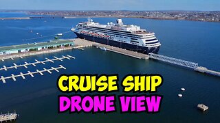 MS Zandaam Cruise Ship Drone View