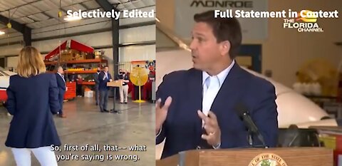 DECEPTION: What "60 Minutes" Showed vs. What DeSantis ACTUALLY Said