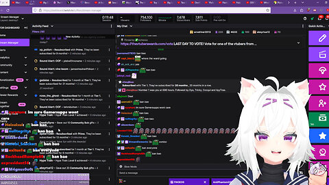 Filian Reads ShoutOuts and Rallies for The Vtuber Awards Show (12/11/2023)