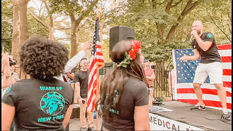 Anti-Mandate March for Justice Rally at City Hall, New York City - Speakers