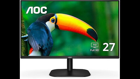 AOC 27B2H 27" Full HD IPS Monitor, 3-Sided Frameless & Ultra Slim Design