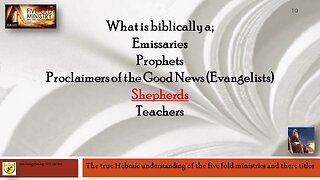 The Fivefold Ministry P5 rabbi / pastor