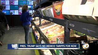Pres. Trump says no Mexico tariffs for now