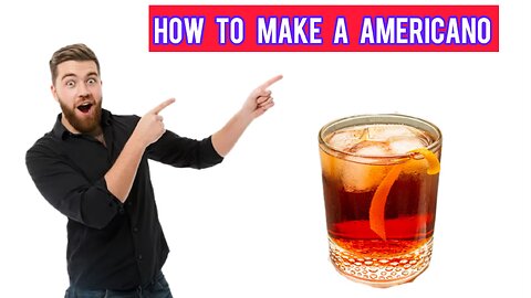 How to make a americano cocktail 🍹