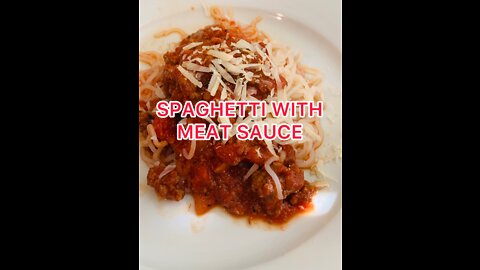 Homemade Spaghetti W/ Meat Sauce