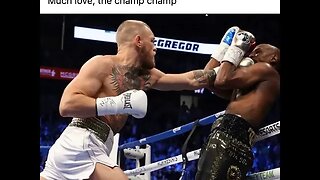 Conor Mcgregor makes statement on fight with Floyd Mayweather trains with his son Conor Jr in ring