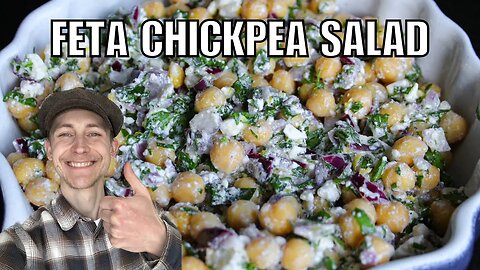 Mediterranean Feta Chickpea Salad | Quick And Easy To Prepare Recipe | JorDinner