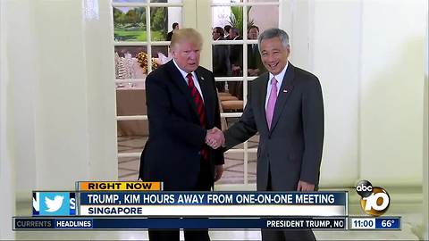 Trump, Kim prepare for one-on-one meeting