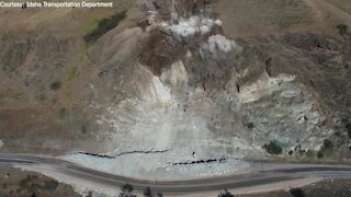 ITD releases drone video of landslide explosion