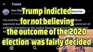 Trump indicted for not believing the outcome of the 2020 election was fairly decided-SheinSez 248