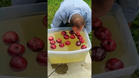 Pastor Jordan apple bobbing.