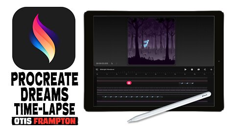 MIDNIGHT WANDERER Procreate Dreams Time-Lapse!