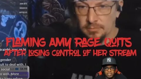 Flaming Amy Rage Quits Reviewing BGTV & Negz