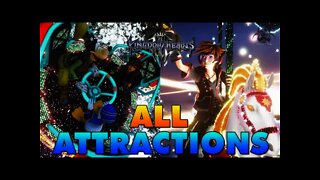 Kingdom Hearts 3 - All Attractions & Their Finishers