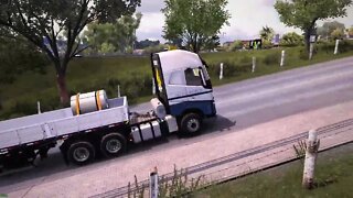 Gameplay ETS2 - mapa Rotas Brasil - bitrem 9 eixos