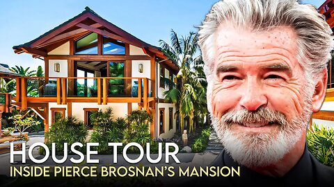Pierce Brosnan | House Tour | $100 Million Malibu Mansion & More