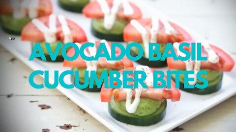 How To Make Avocado Basil Cucumber Bites - Recipe