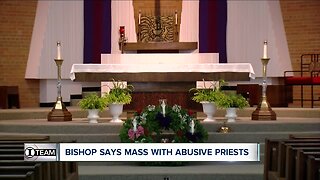 Bishop says mass with abusive priests