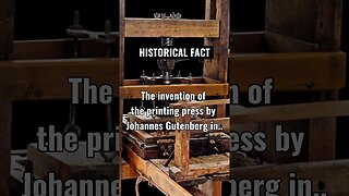 The invention of the printing press by Johannes Gutenberg in the 15th
