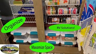 RV Cabinet organization. Simple way to organize under the sink!