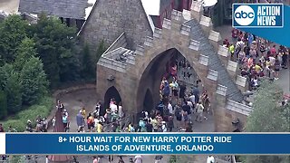 10 hour wait for new Harry Potter ride
