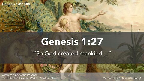 So God Created Mankind (Genesis 1:27 NIV) - Memorize Scripture with Song!
