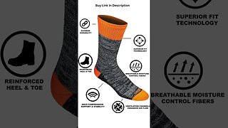 Men's Moisture Control Crew Socks #shorts #socks #mensclothing #amazonmusthave