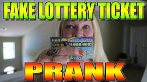 Prank On Friends With Fake Lottery Ticket!!