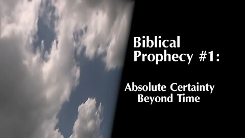 SUPERNATURAL BIBLE PROPHECY CONCERNING JESUS THE JEWISH MESSIAH (PART #1)