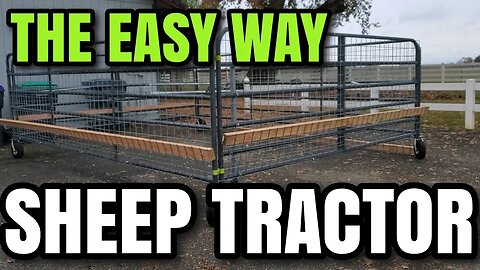 HOW I BUILT THIS SHEEP TRACTOR in 4 DAYS for under $1200? #homesteading