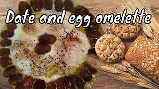 Date and egg omelette is delicious, simple, very nutritious food #shorts