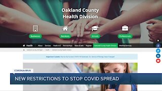 New restrictions to stop COVID spread