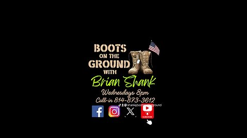 boots on the ground Wednesdays at 8:00 p.m.