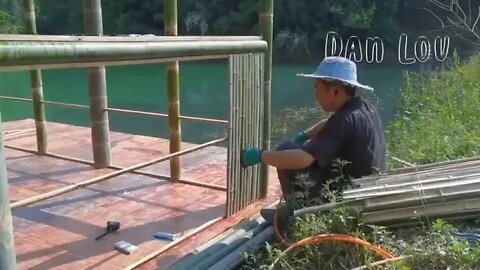 15 #### Young Man Builds Unique Bamboo House On The Lake