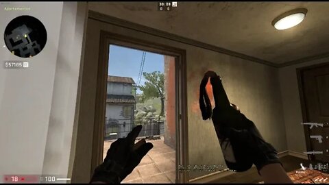 Molotov areia do tapete, estando smokado - Inferno CSGO