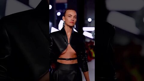 Caroline Trentini in Brandon Maxwell Fall/Winter 2023 FashionShow