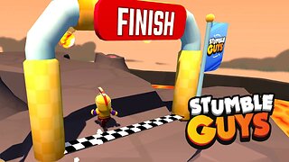 Skull Racers Win! | Super Lava Slide: Stumble Guys