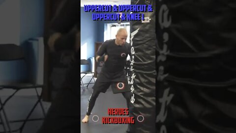 Heroes Training Center | MMA "How To Double Up" Uppercut & Uppercut & Uppercut & Knee 1 FH | #Shorts