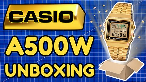 𝓔𝓵𝓮𝓰𝓪𝓷𝓽, or BLINGY? 🤔 GOLD Casio A500W Unboxing ⌚📦
