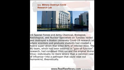 — B💥Q💥Q💥M — US MILITARY DESTRQYS US CQVID RESEARCH LABQRATQRY