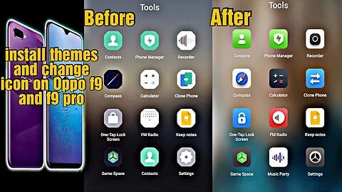 How to change system icon on Oppo f9 and Oppo f9 pro install themes and change icon on Oppo f9