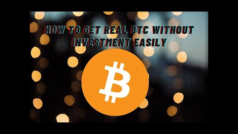 THE EASIEST WAY EVER TO GET BTC WITHOUT INVESTMENT WITH PROOF !!! [ Watch the video until the end ]