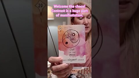 The contrast of manifesting #manifesting #chaos #oraclecards