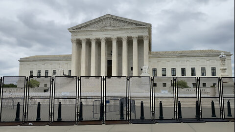 Steel Fence Surrounding the Supreme Court