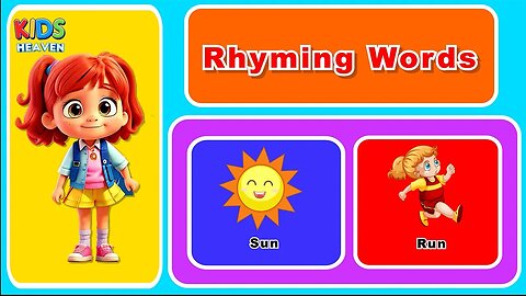 Rhyming Words - Rhyming Words for Kids - What are Rhyming Words Kindergarten - Phonics Rhyming Words