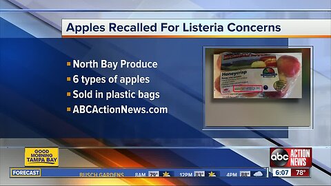 Michigan produce company recalling apples due to possible Listeria contamination