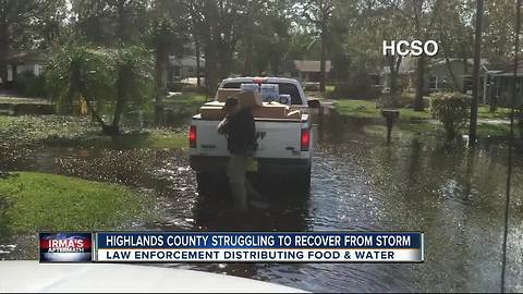 Highlands County deputies pass out food and water to communities in need