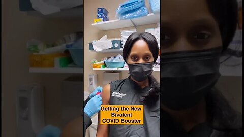 Watch Me Get the Bivalent COVID Booster 💉! #shorts