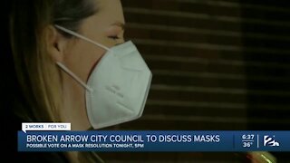 Broken Arrow City Council Set to Discuss Masks